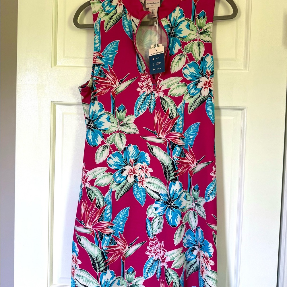 Tommy Bahama Fuchsia flowered  Golf dress with matching shorts
